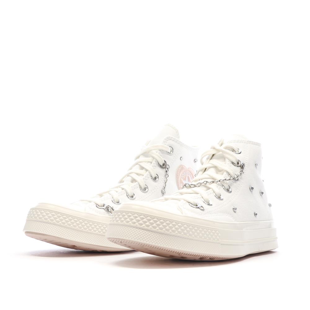 Baskets Blanches Femme Converse Chuck 70 A10304C vue 6
