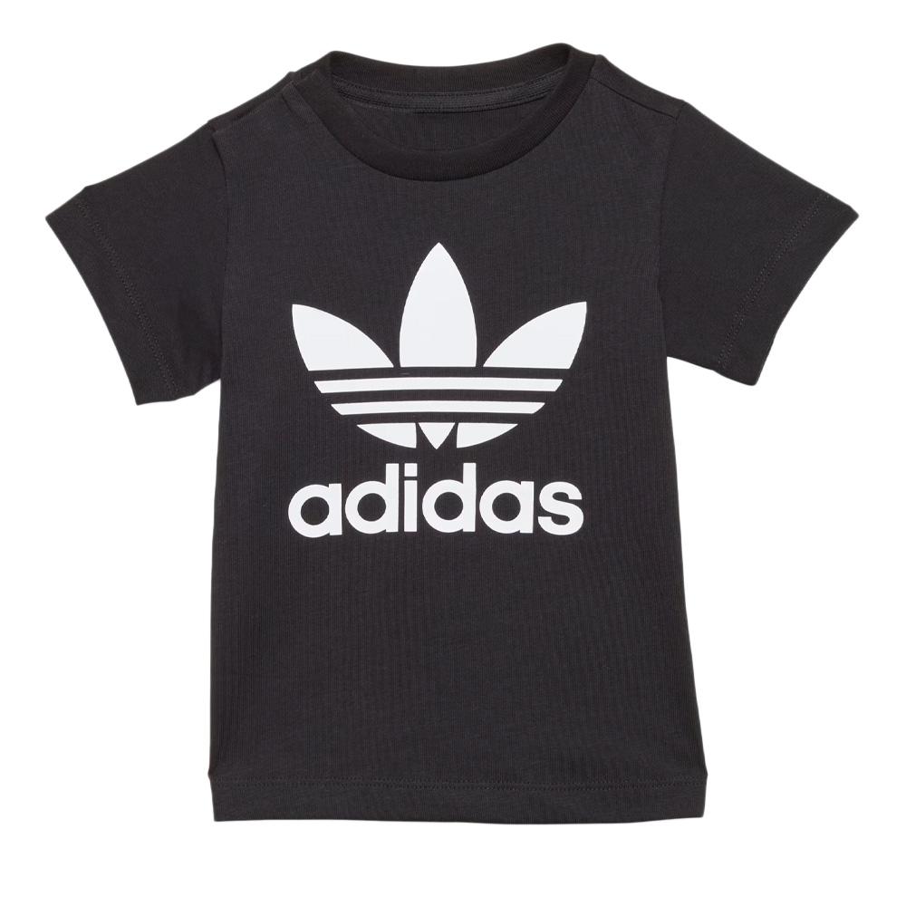 T-Shirt Noir Garçon Adidas Trefoil pas cher