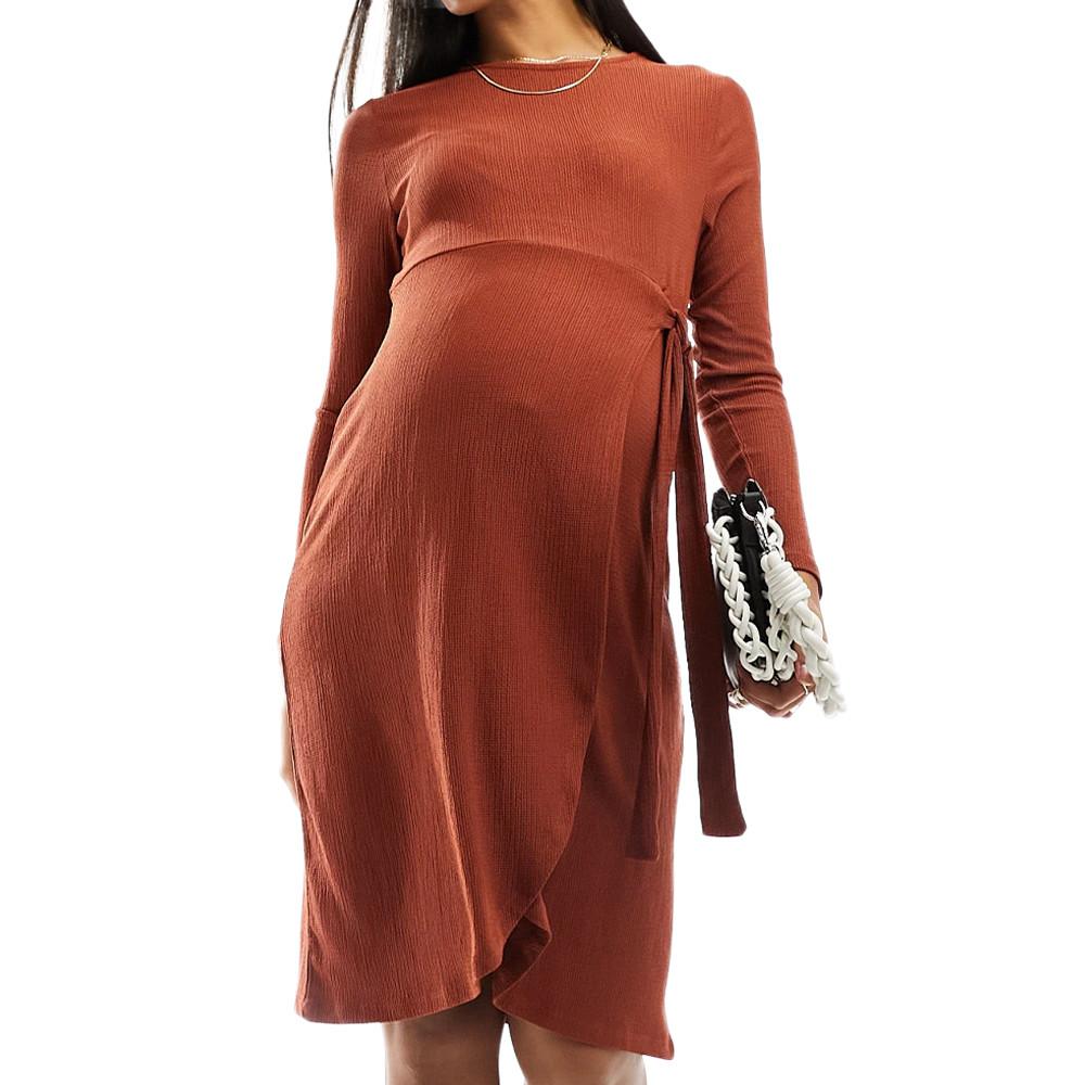 Robe Rouge Femme Mamalicious Susanna pas cher