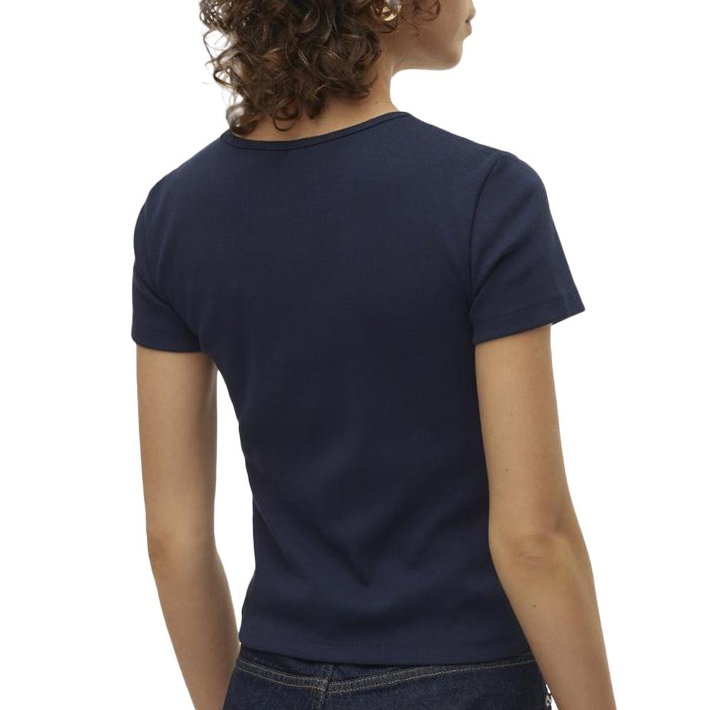 T-shirt Marine Femme Vero Moda Chloe vue 3