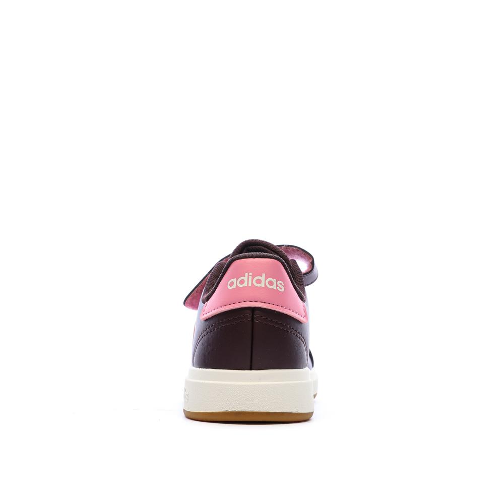 Baskets Prunes/Roses Fille Adidas Grand Court 2.0 vue 3