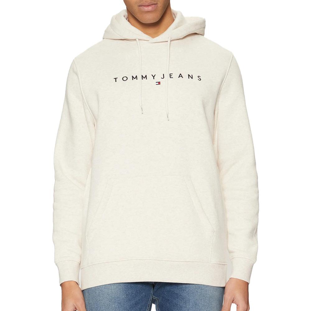 Sweat Beige Homme Tommy Hilfiger Washed DM0DM20746 pas cher