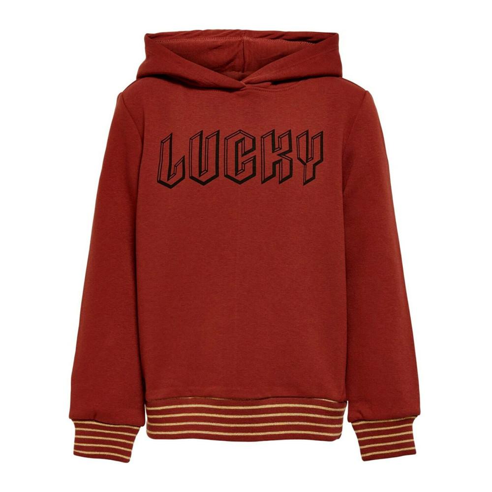 Sweat à capuche Rouille Fille Kids Only Luck pas cher