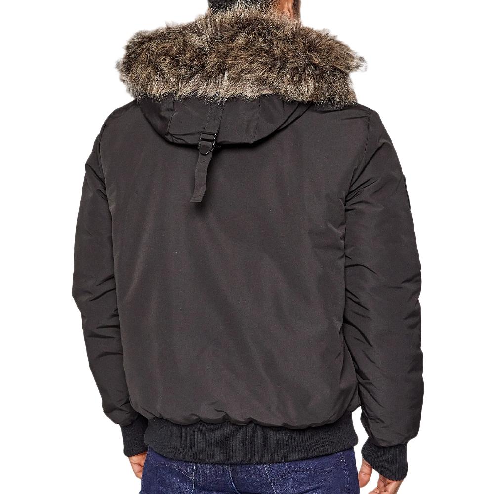 Parka Noir Homme SuperdryEverest Bomber vue 2