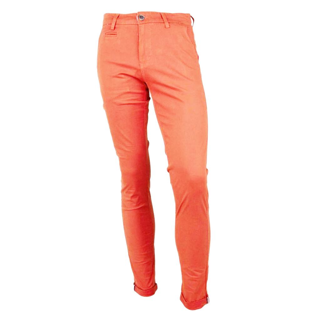 Chino Orange Homme La Maison Blaggio Tenali pas cher