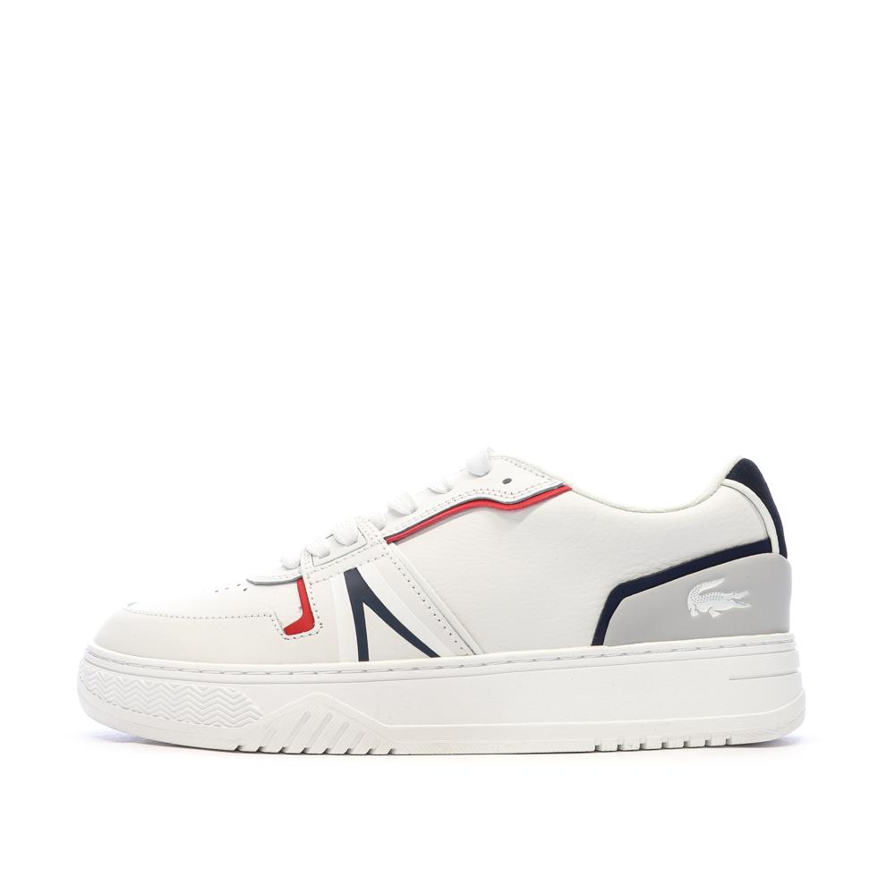 Baskets Ecru Homme Lacoste Sneakers L001 pas cher