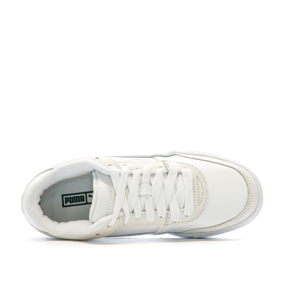 Baskets Blanc/Beige Femme PUMA Pro Sport vue 4