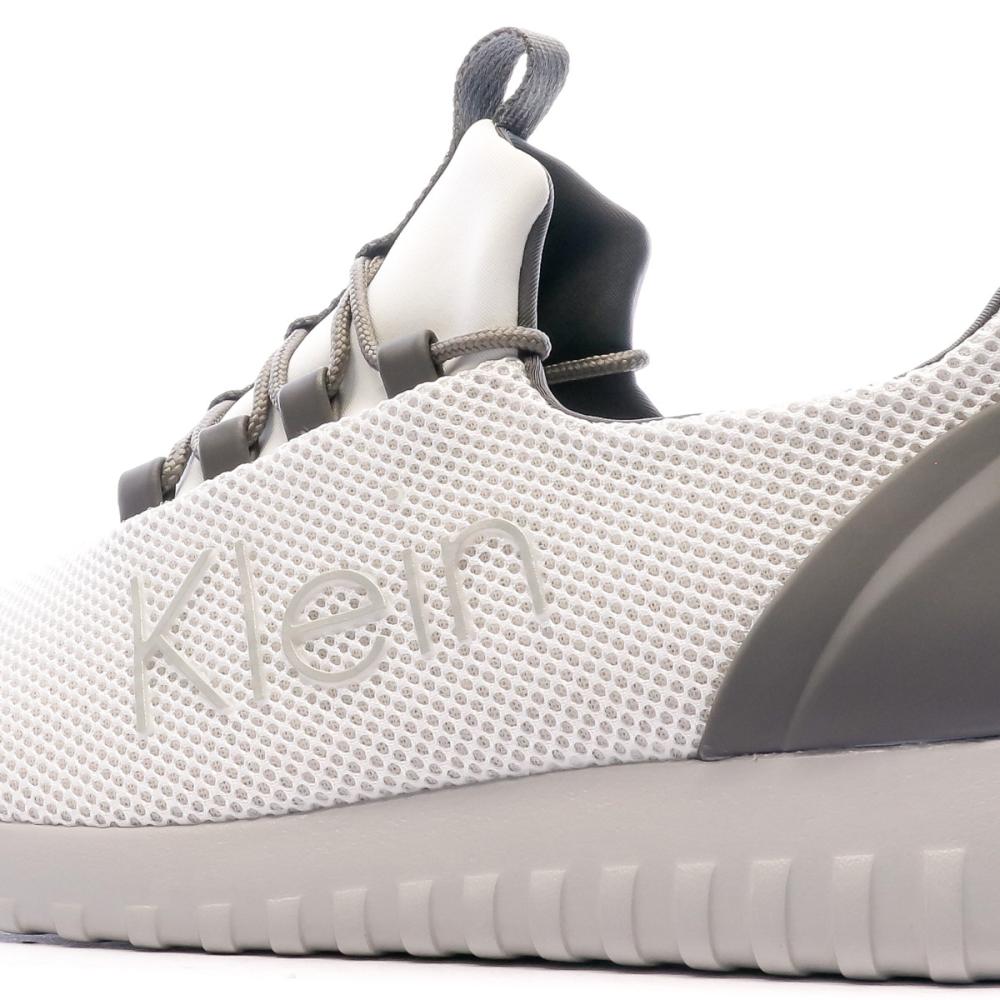 Baskets Grise/Blanche Homme Calvin Klein Jeans Runner vue 7