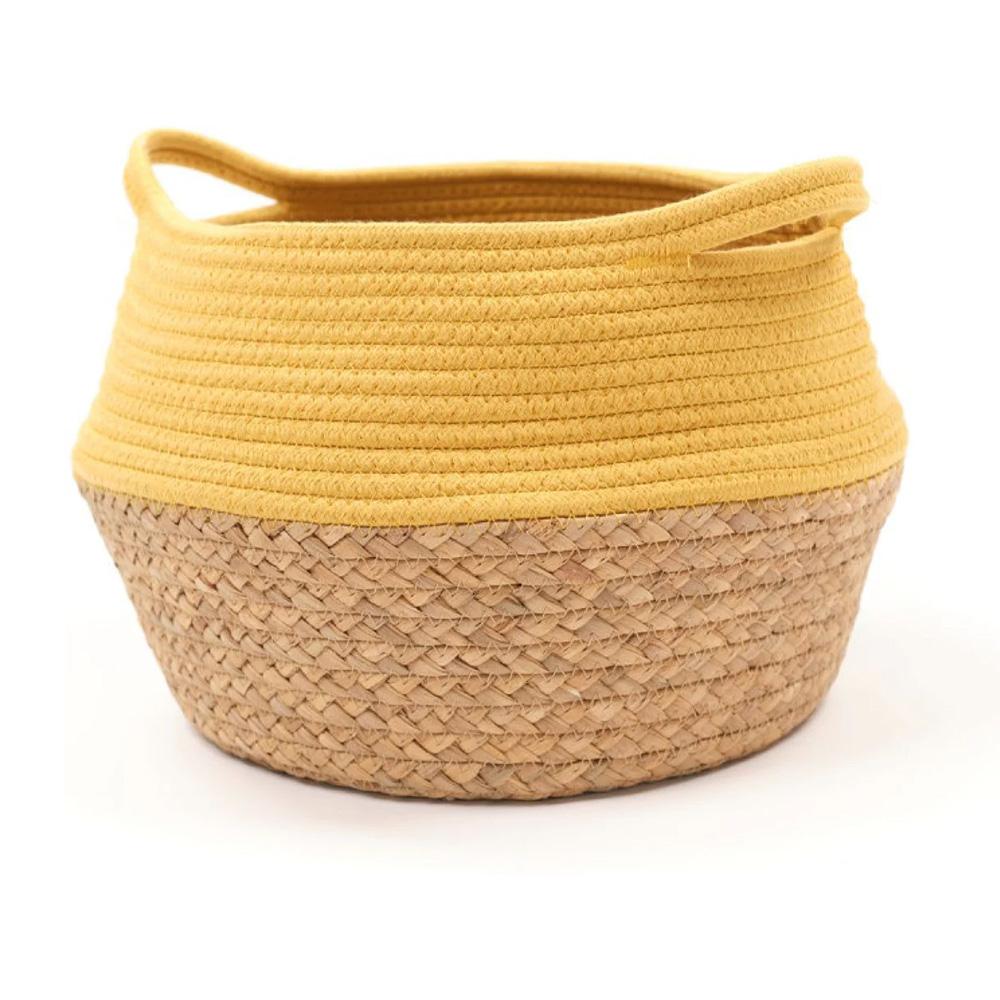 Panier Jaune/Paille Atmosphera Céladon pas cher