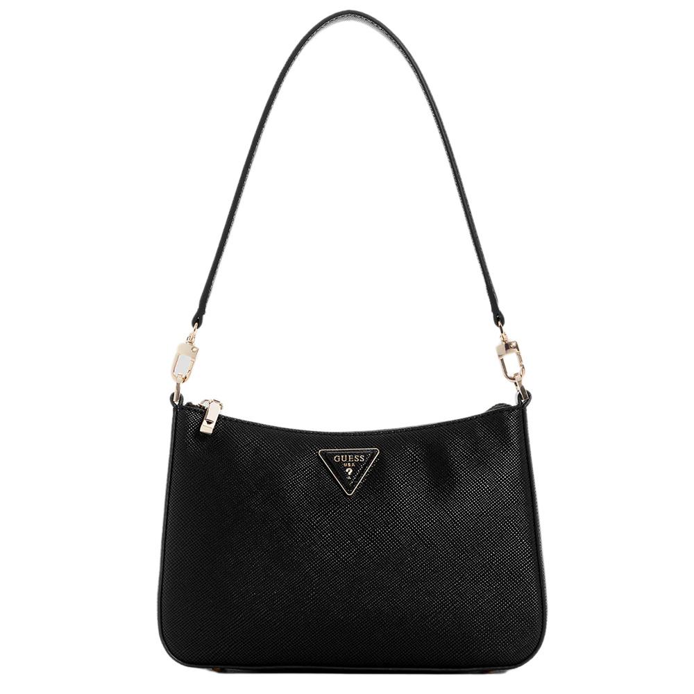 Sac à Main Noir Femme Guess Eco Jazlynn pas cher