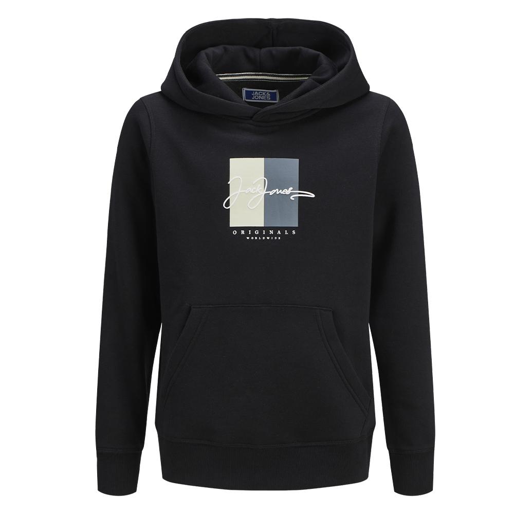 Sweat Noir Garçon Jack & Jones Jorfrederik 12274601 pas cher
