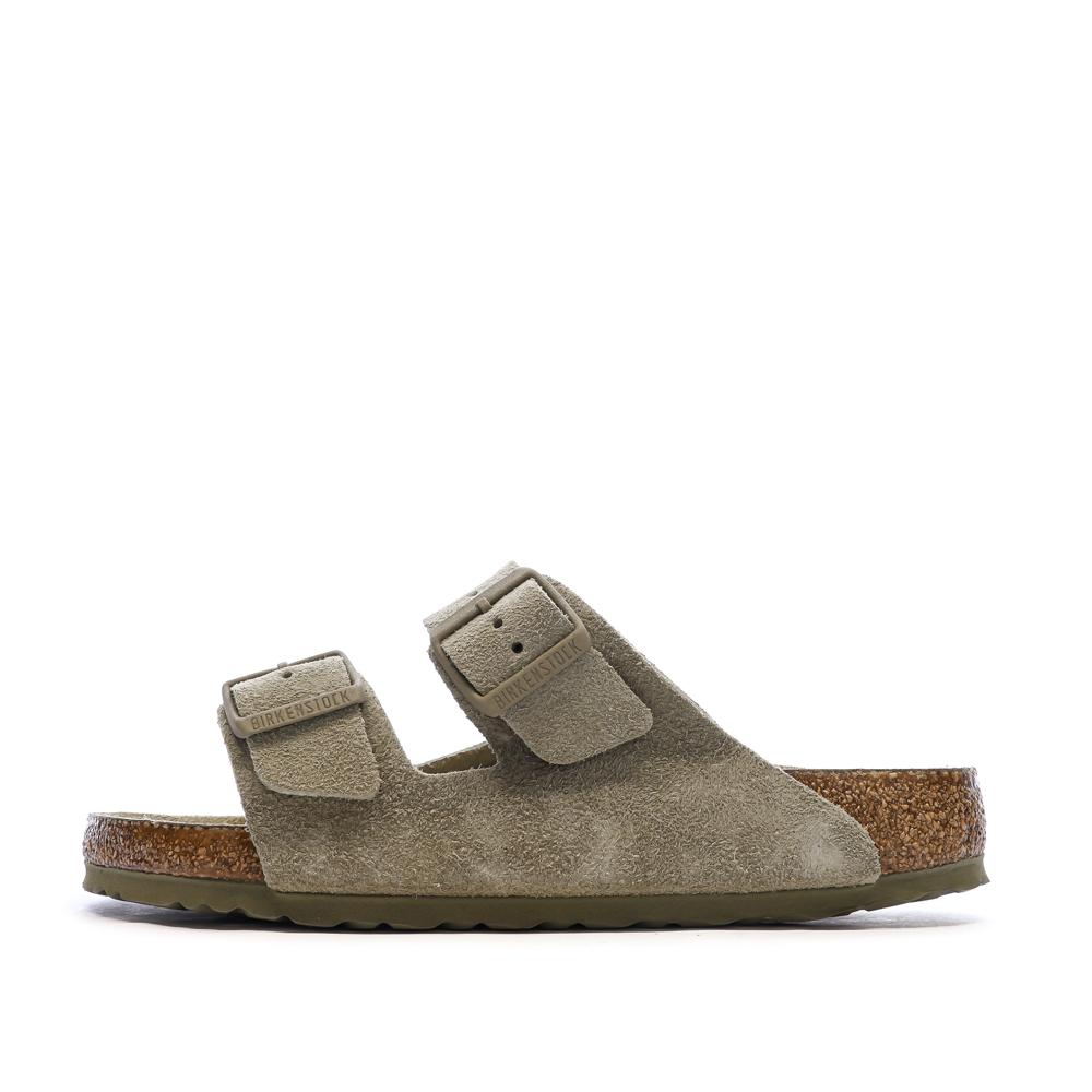 Sandales Vertes Olive Mixte Birkenstock Arizona pas cher