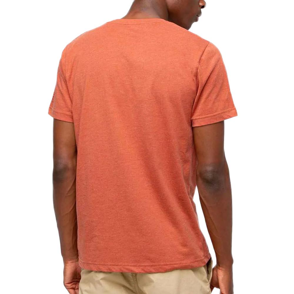T-shirt Orange Homme TBS Piere vue 2