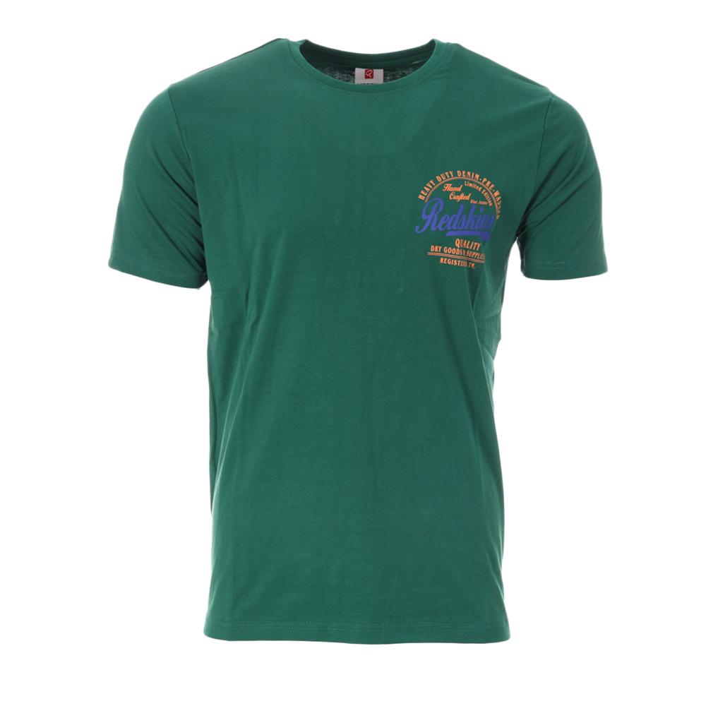 T-Shirt Vert Homme Redskins TS6214 pas cher