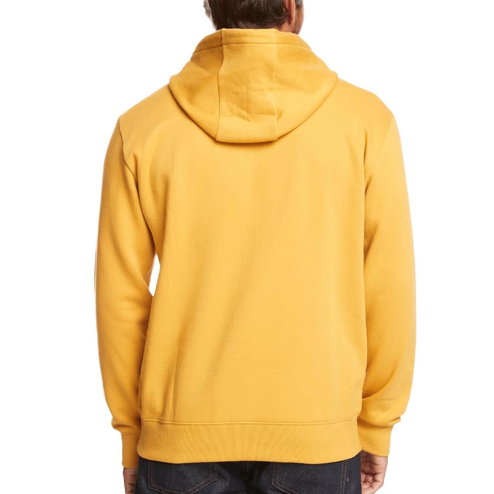 Sudadera amarilla para hombre Quiksilver Circletrimhood ver 2
