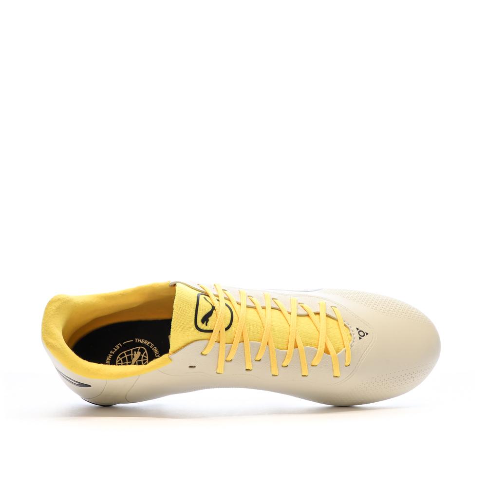 Chaussures de Football Ecru Homme Puma King Pro vue 4