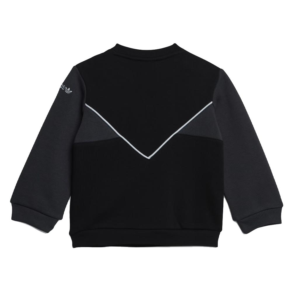 Survêtement Noir Garçon Adidas Crew vue 2