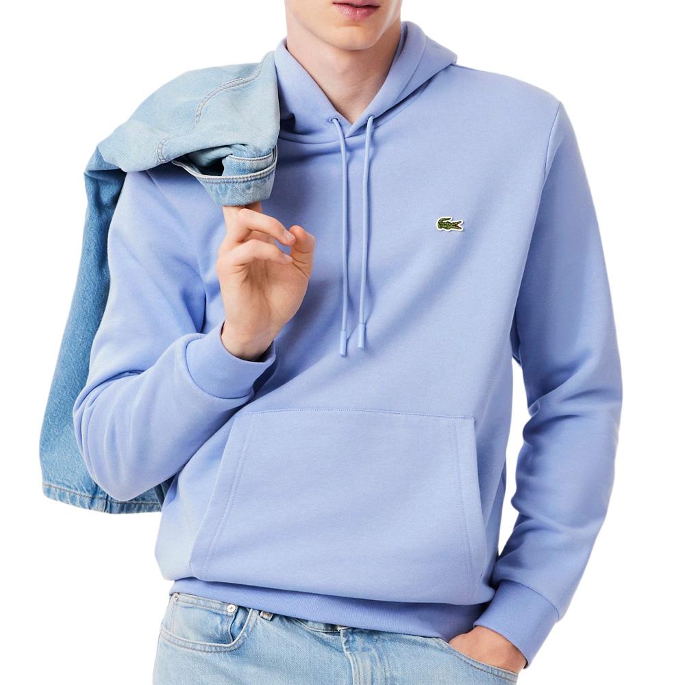 Sweat Bleu Clair Homme Lacoste En Mollet pas cher