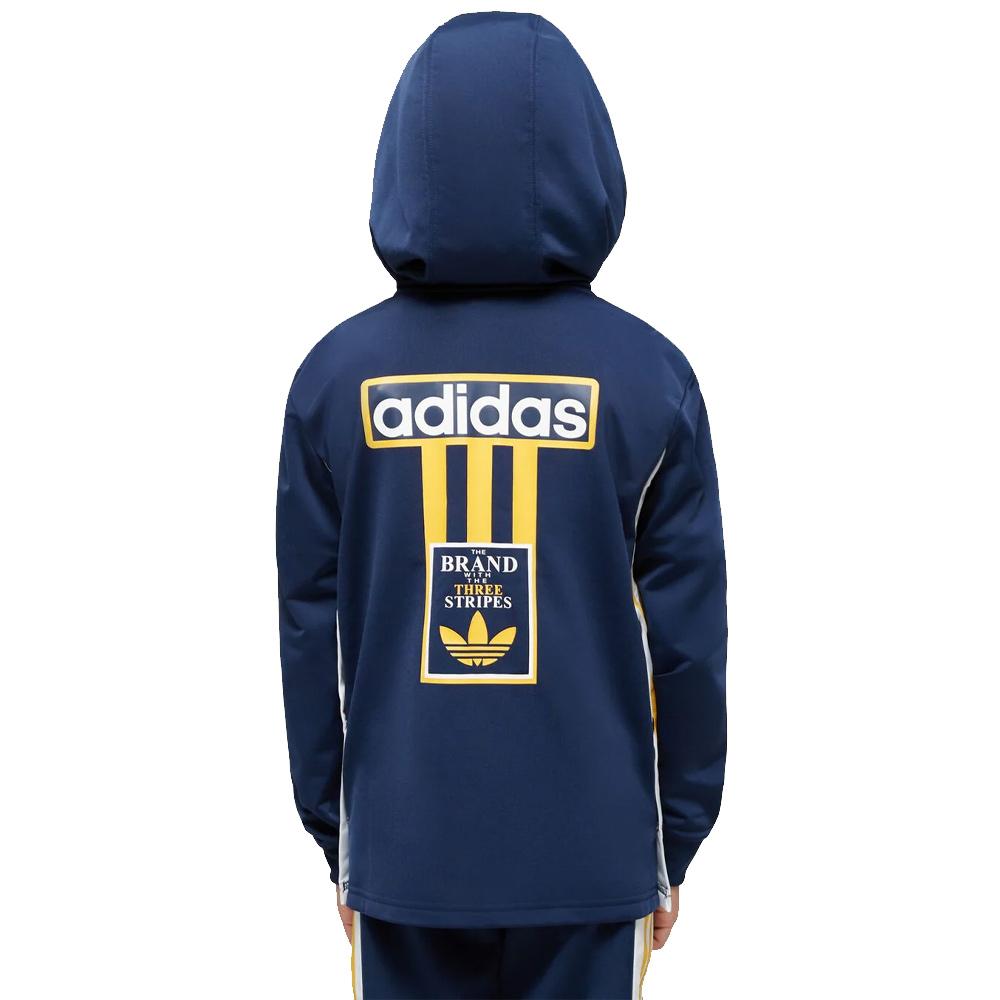 Sweat Zippé Marine Garçon Adidas Hoodie vue 2