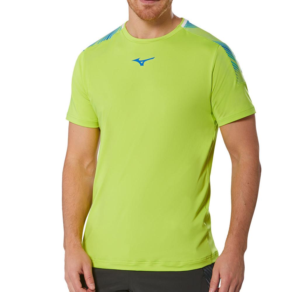 T shirt de Tennis Vert Pomme Homme Mizuno Shadow Espace des marques