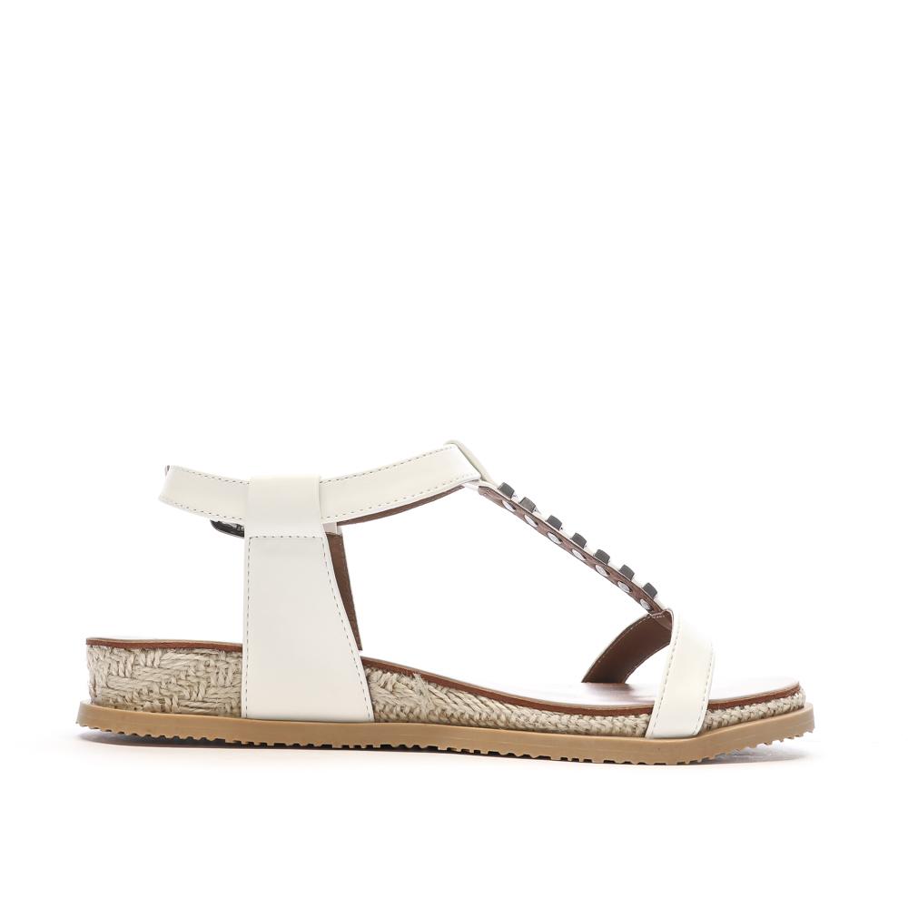 Sandales Blanches Femme Chattawak SARA vue 2