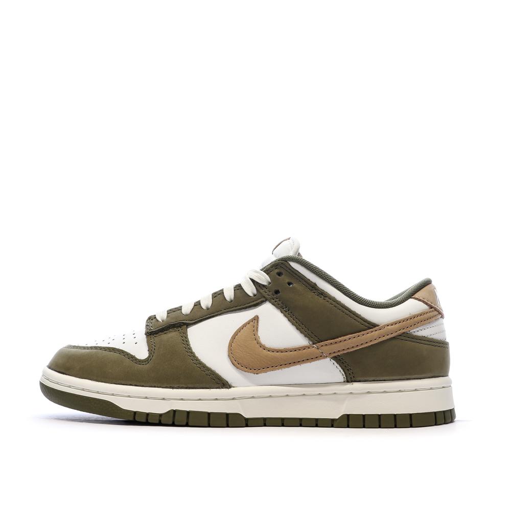 Dunk Low Baskets Vert/Blanc Homme Nike pas cher