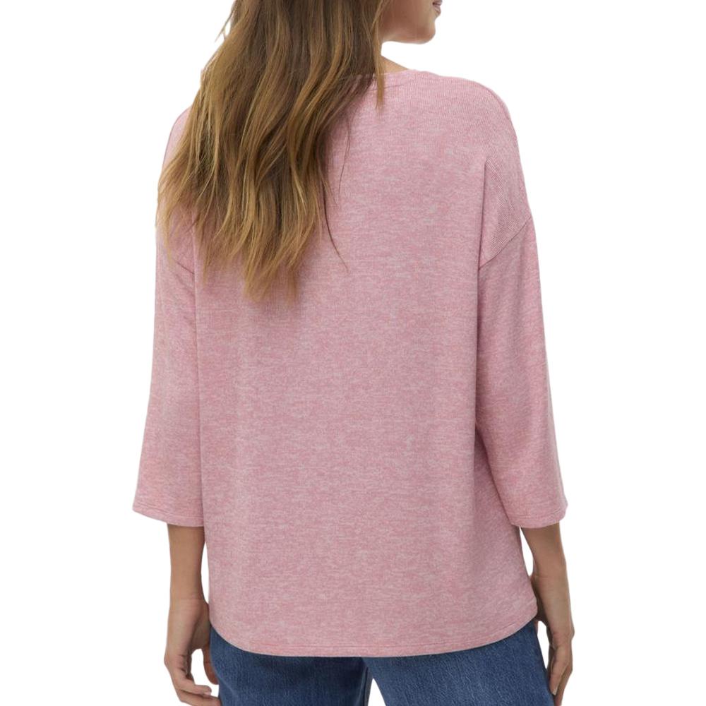 Pull Rose Femme Vero Moda Briannas vue 2