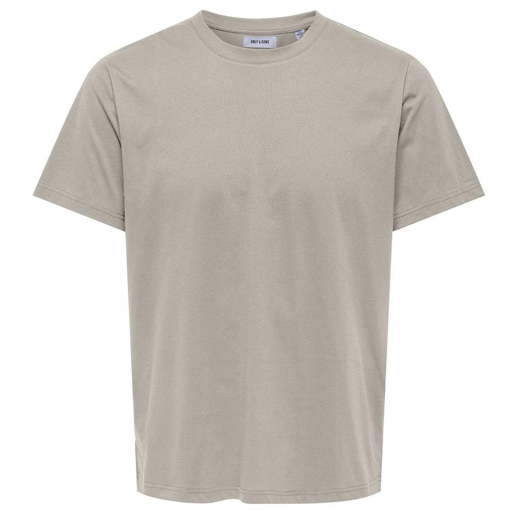 T-shirt Beige Homme Only & Sons Jeff pas cher