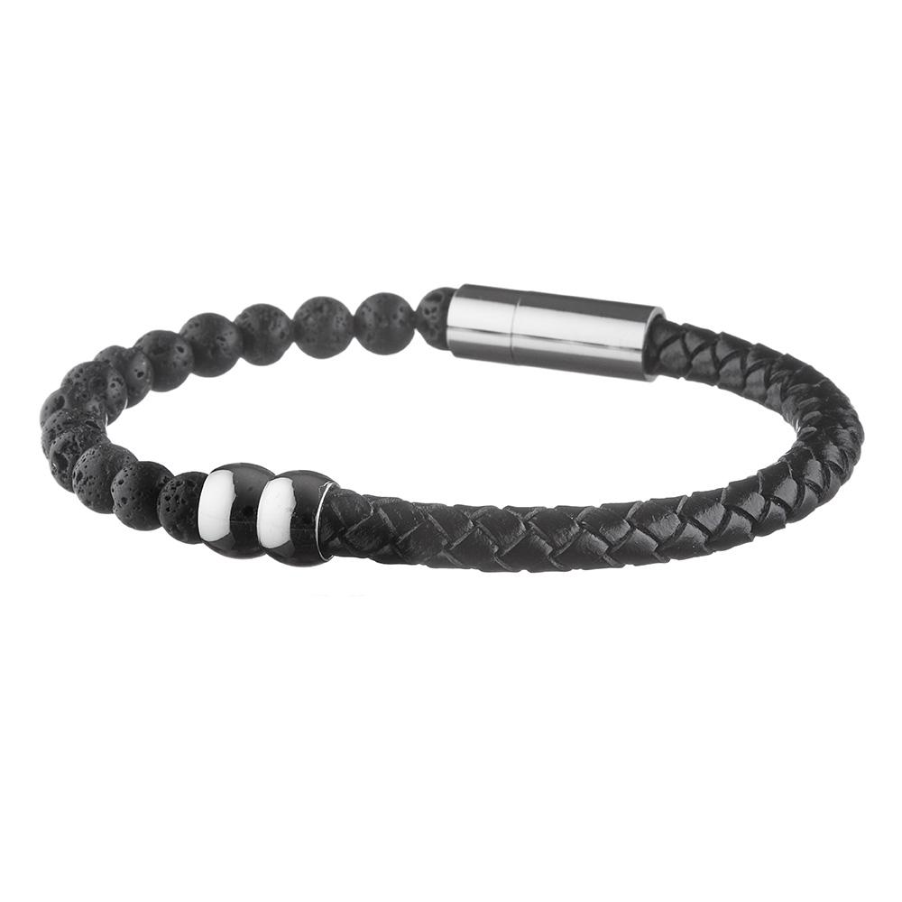 Bracelet Noir Homme Geographical Norway 315022 pas cher