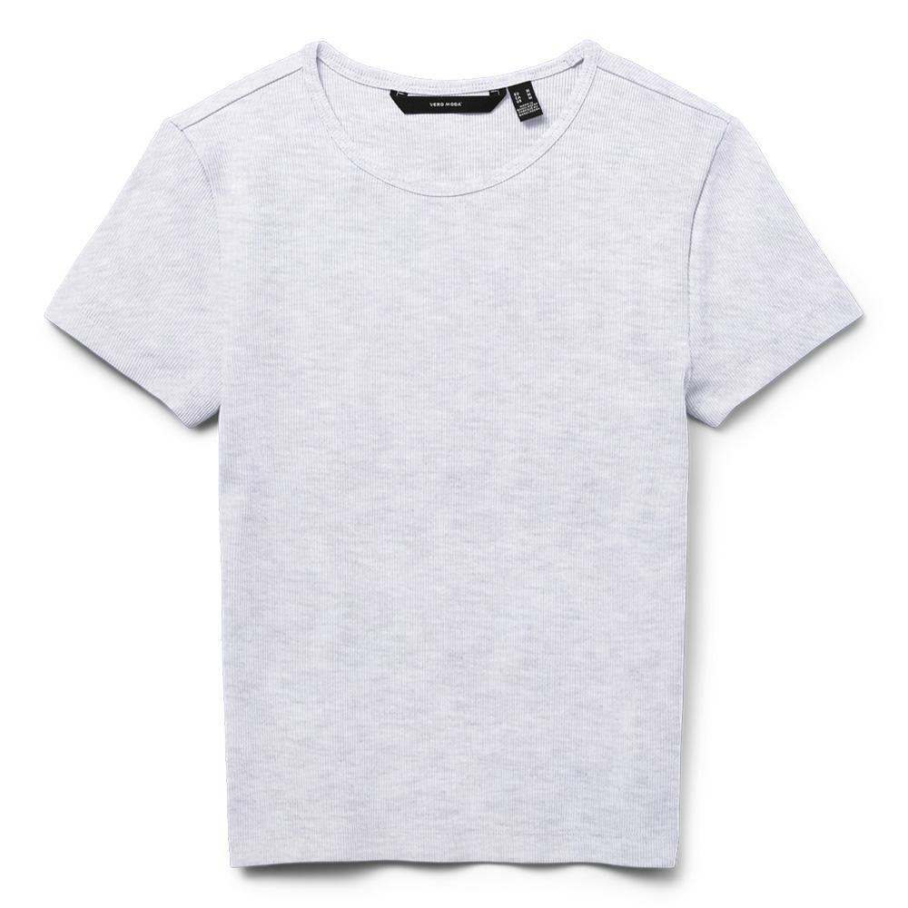 T-shirt Gris Femme Vero Moda Chloe vue 3