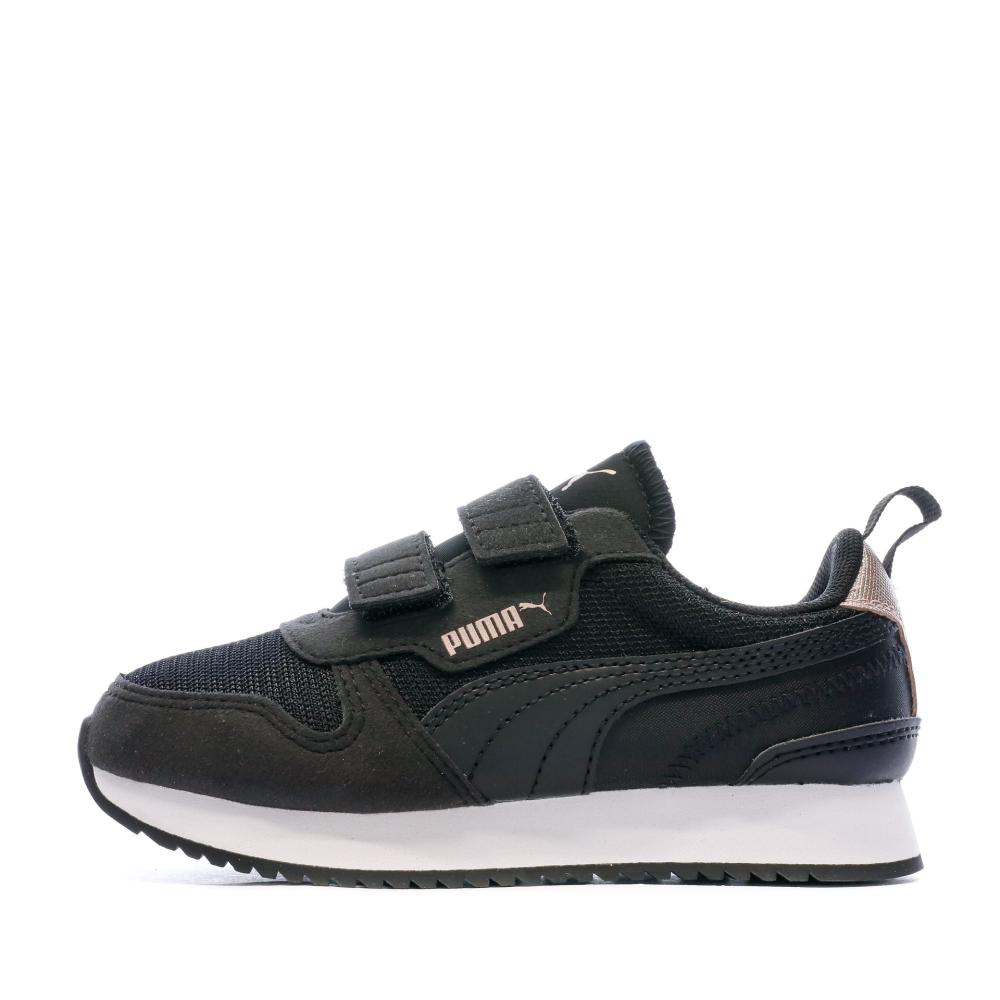 Baskets Noir Fille Puma Metallic V pas cher