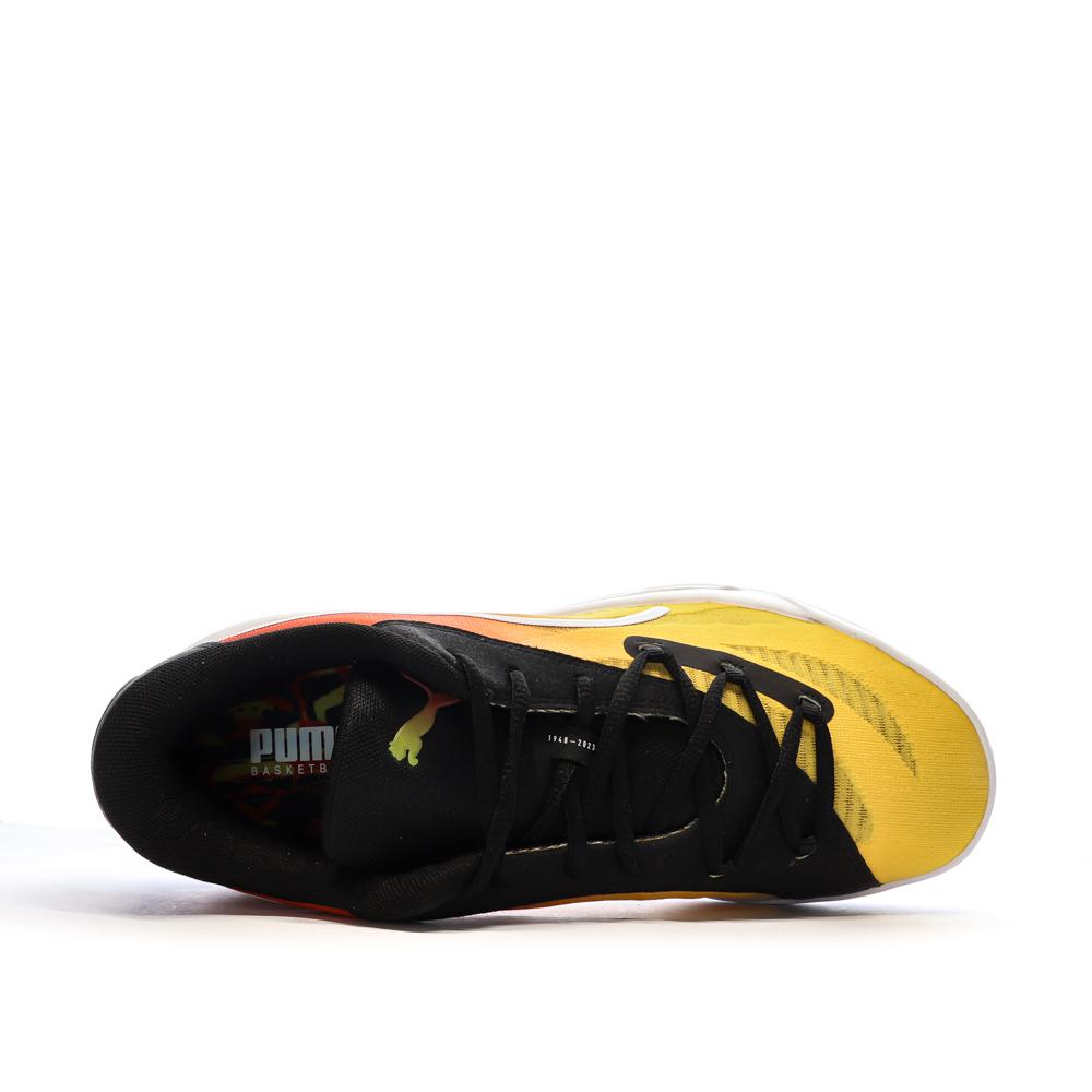 Chaussures de Baskets Noires/Blanches/Orange Homme Puma Nitro vue 4