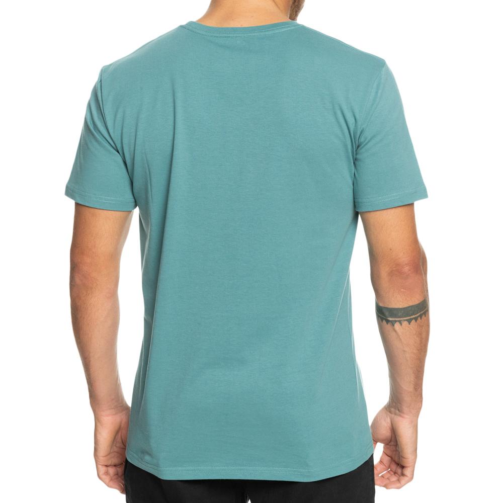 T-Shirt Bleu Homme Quiksilver Warpedframes vue 2