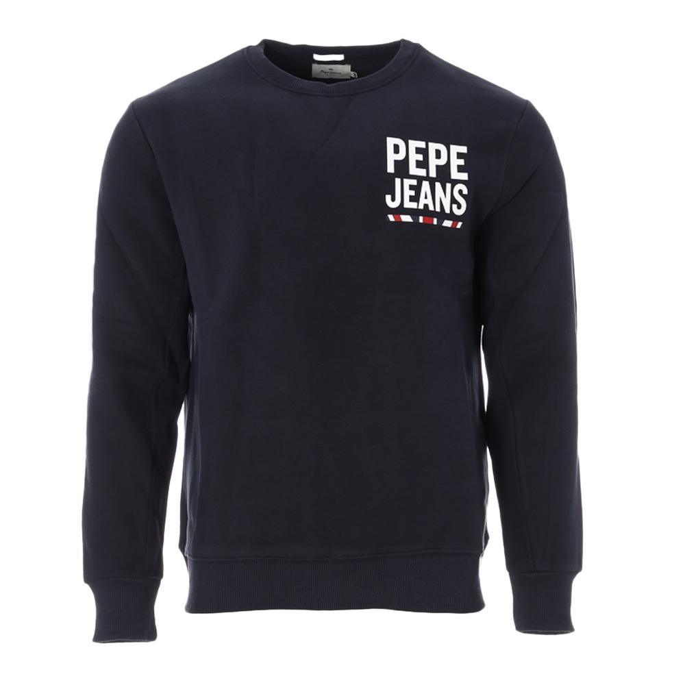 Sweat Marine Homme Pepe jeans Edison pas cher