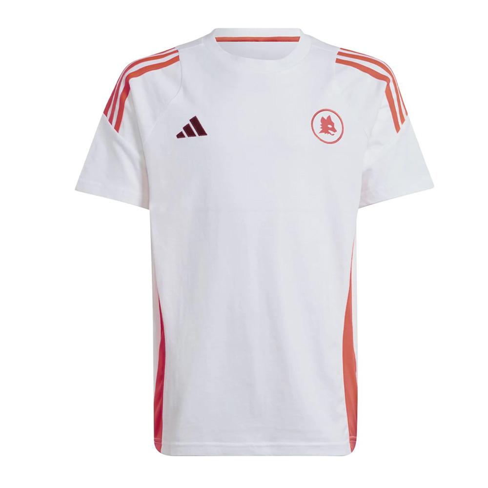AS Roma T-shirt Blanc/Orange Enfant Adidas Roma Teey pas cher