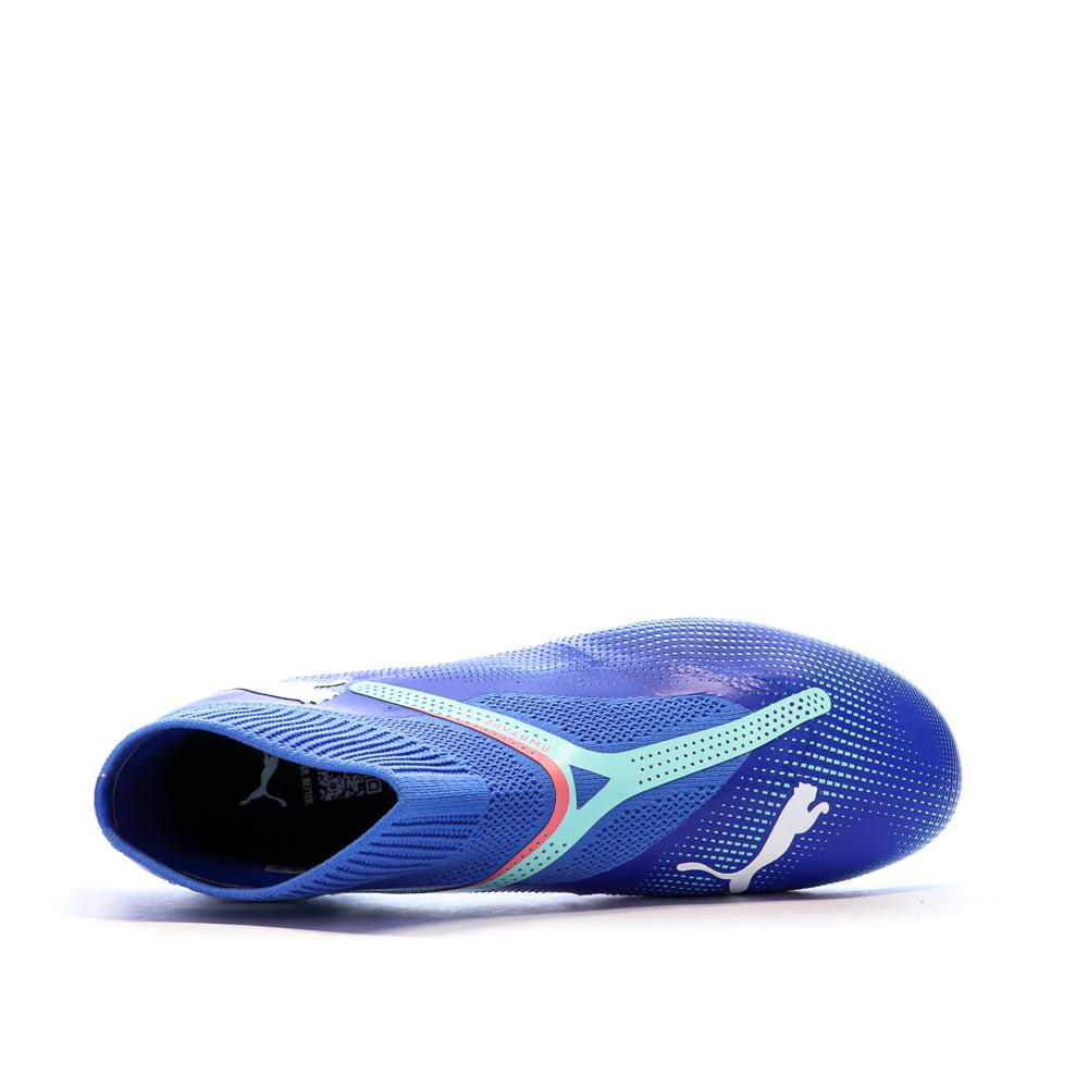 Chaussures de Football Bleues Homme Puma Future 7 Match+ LL FG/AG vue 4
