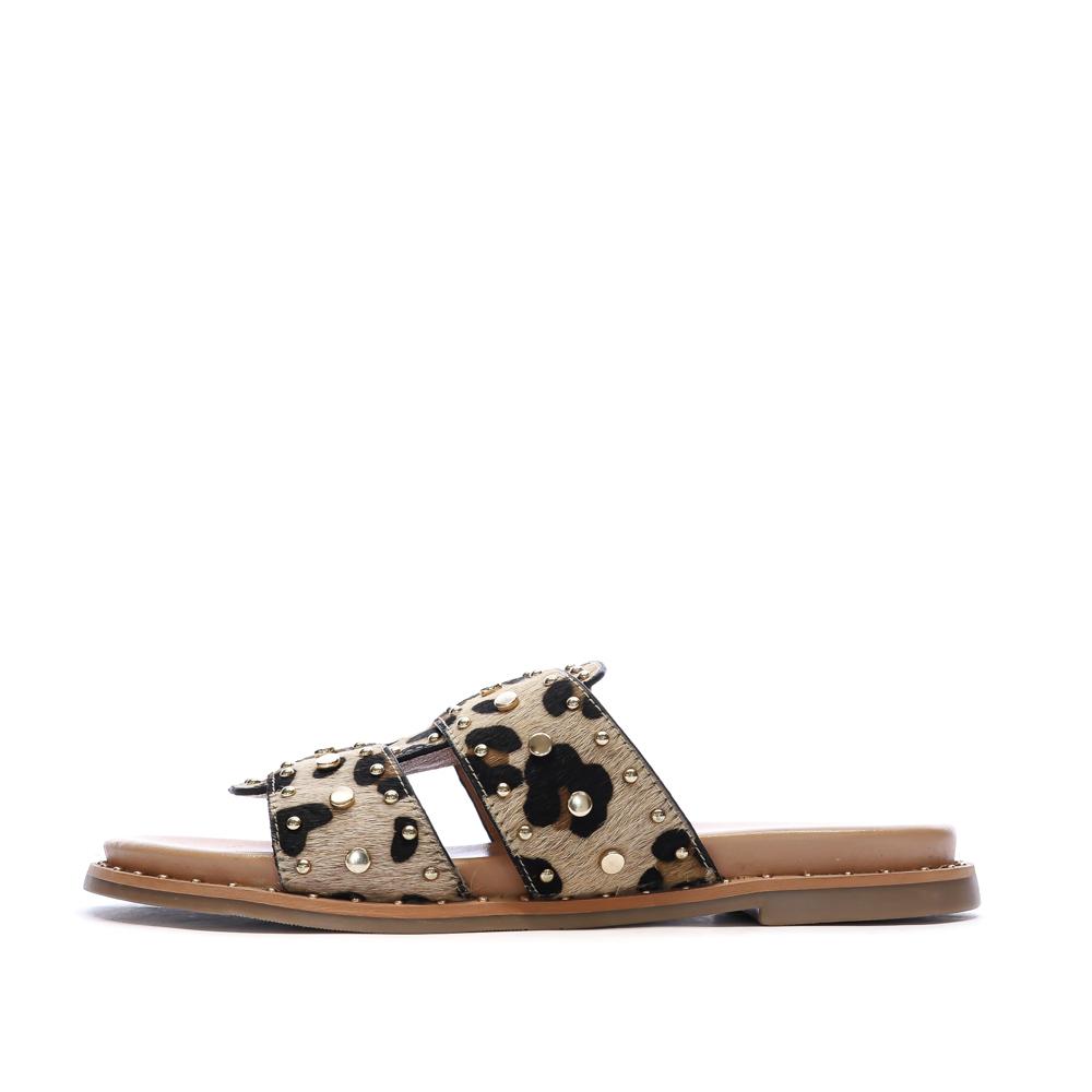 Sandales Noir/Marron Femme Carmela Brida pas cher