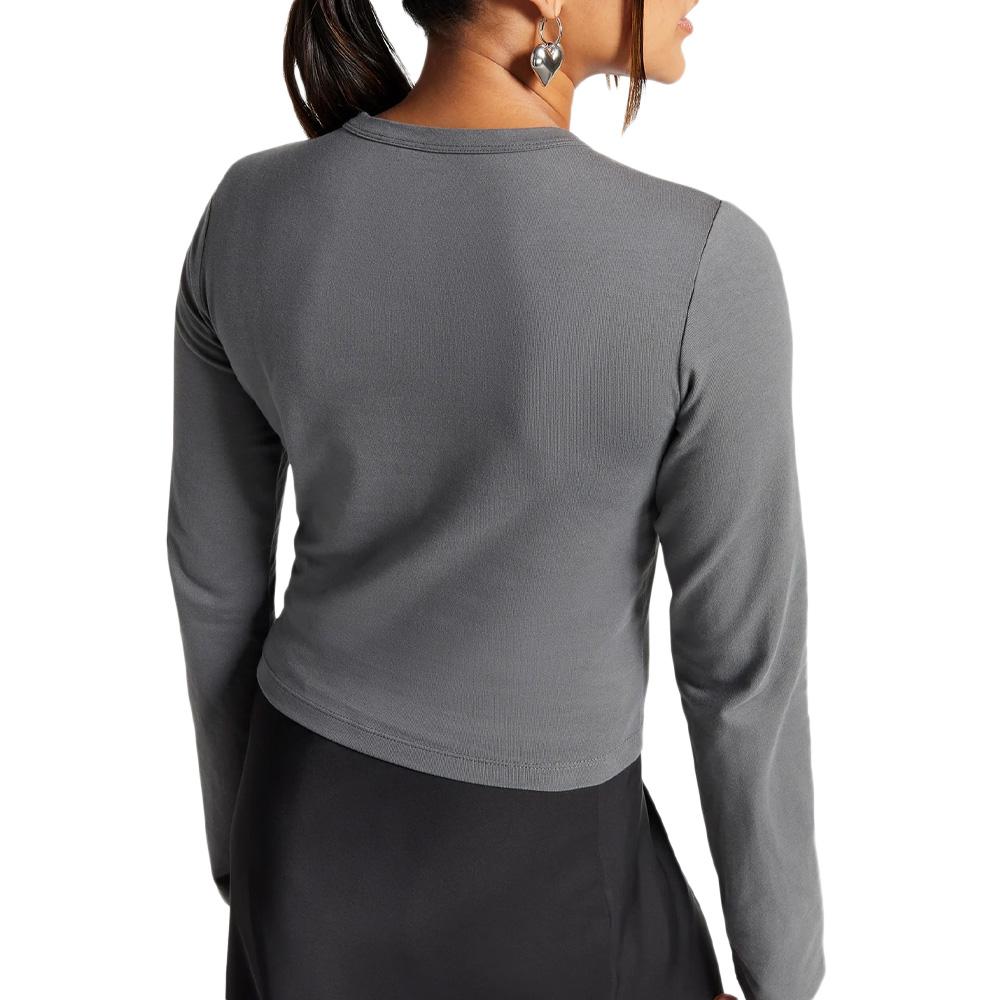 T-Shirt Gris Femme Converse Chuck Taylor vue 2