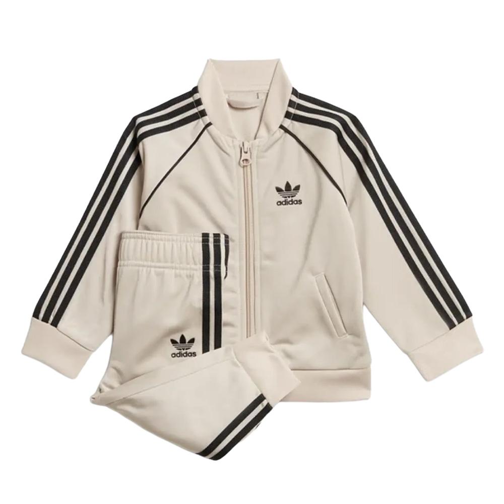 Ensemble Survêtement Beige Mixte Adidas Tracksuit pas cher