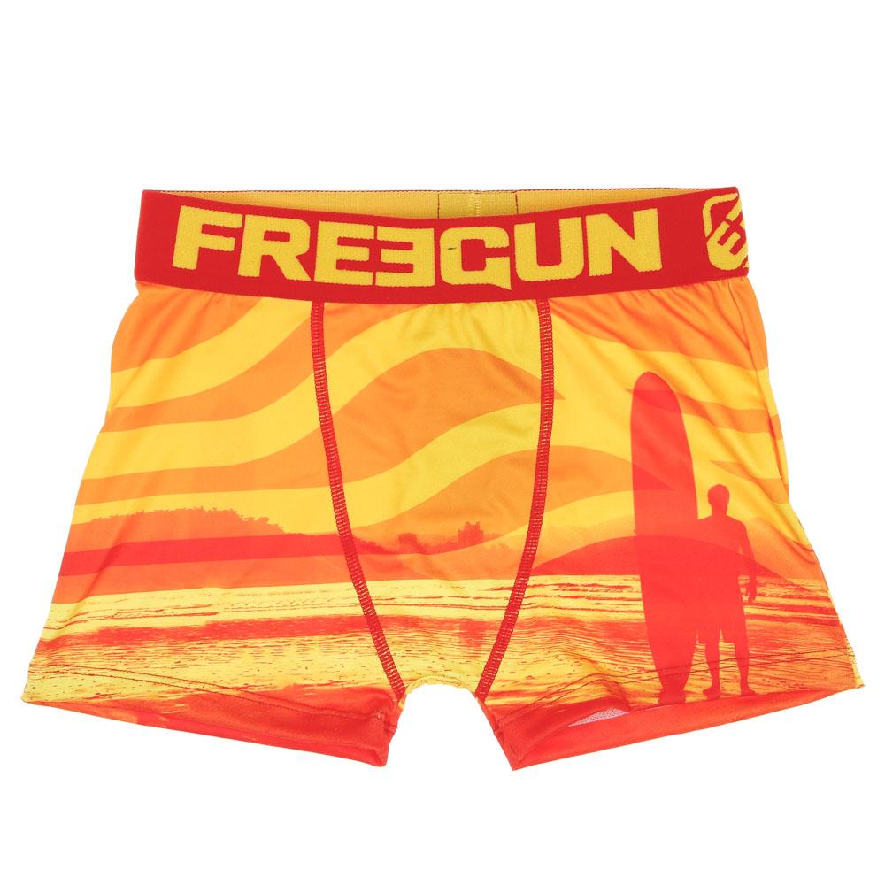 Boxer Rouge Jaune a Imprimes Garcon Freegun Svet Espace des marques