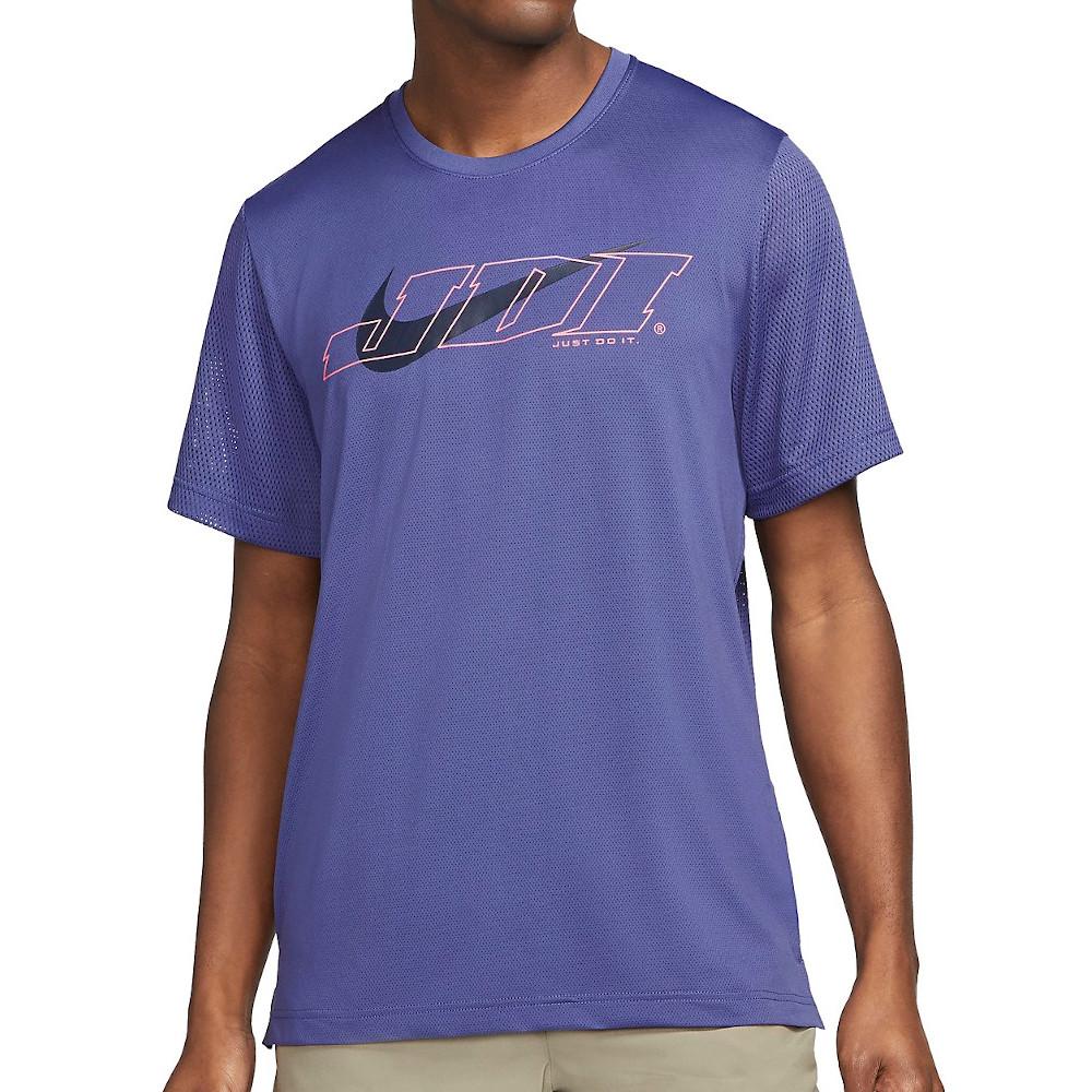 T-Shirt De Sport Violet Homme Nike Top SS SC pas cher