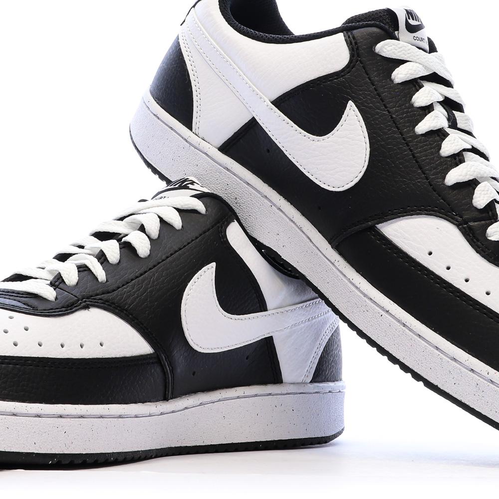 Baskets Noires/Blanches Homme Nike Court Vision Lo vue 7