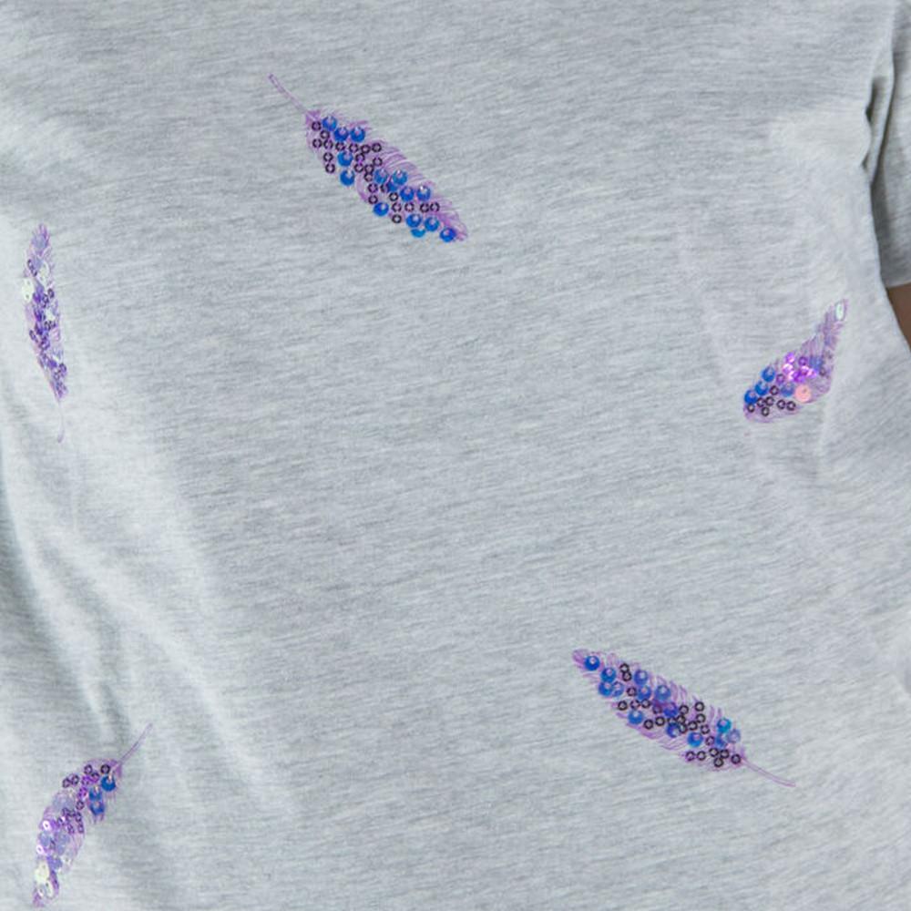 T-shirt Gris Femme Only Kita vue 3