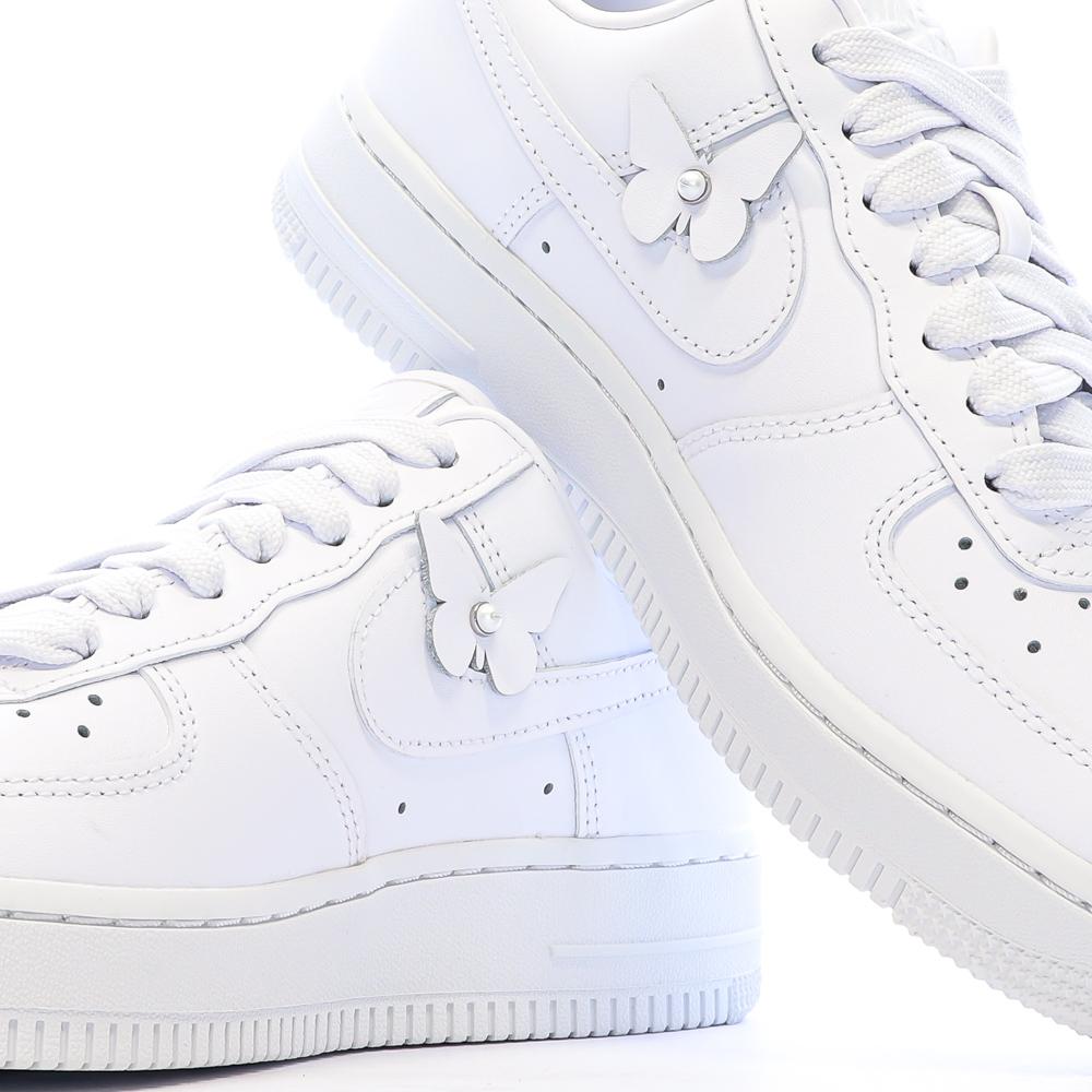 Baskets Blanche Femme Nike Air Force 1 Low Butterfly vue 7