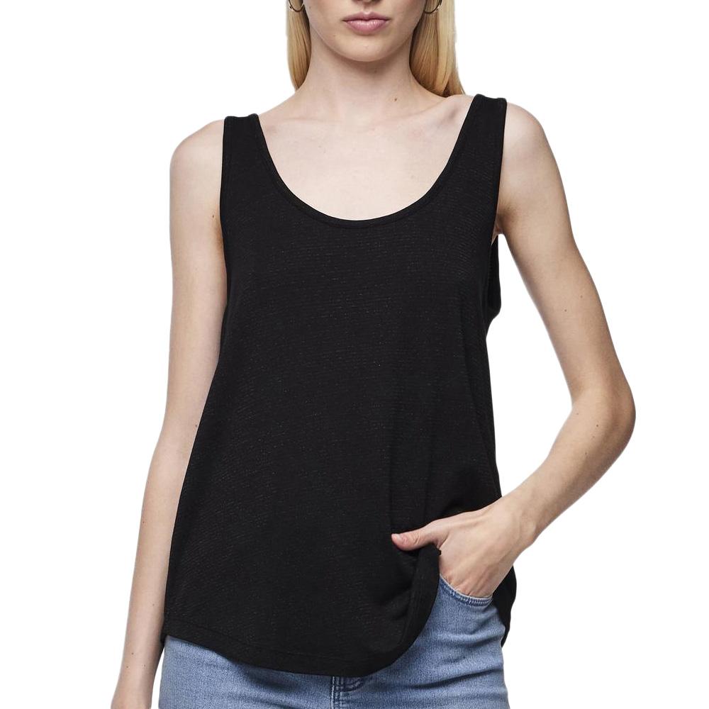 Débardeur Noir Femme Pieces Billo pas cher