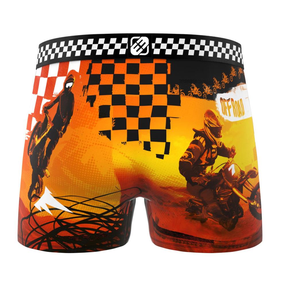 Boxer Noir/Jaune Homme Freegun Cross vue 2
