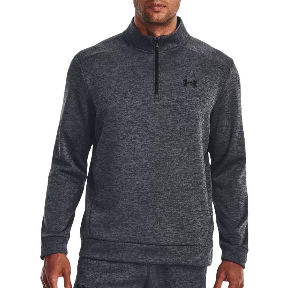 Sweat 1/4 zip Gris Homme Under Armour Fleece 1373358 pas cher