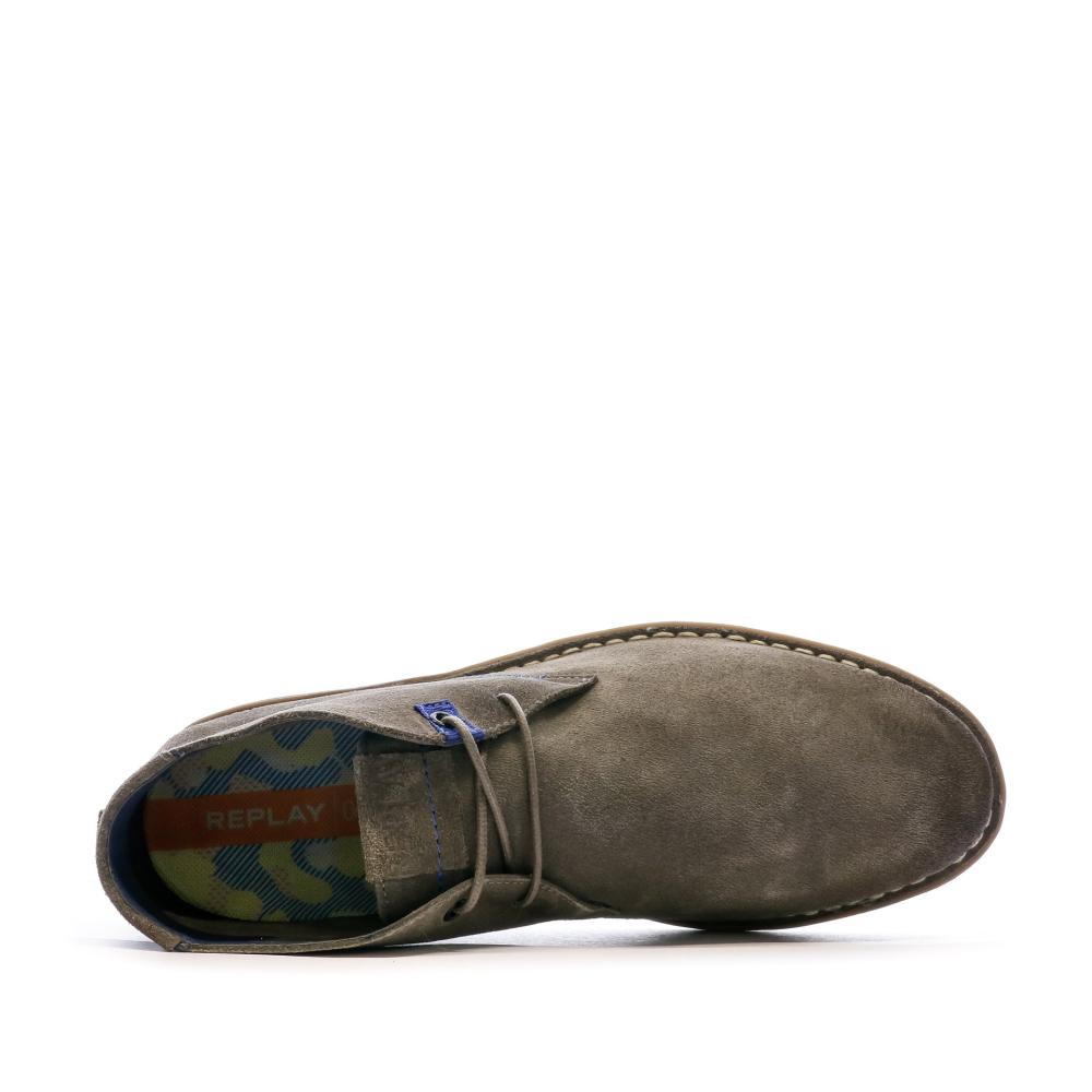 Bottines Marron Homme Replay Bowie Mid vue 4