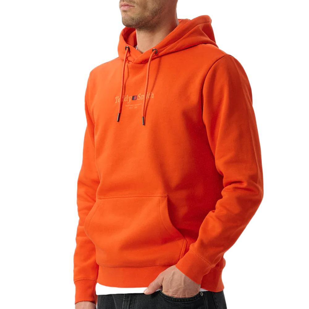 Sweat à Capuche Orange Homme Teddy Smith Jim vue 2