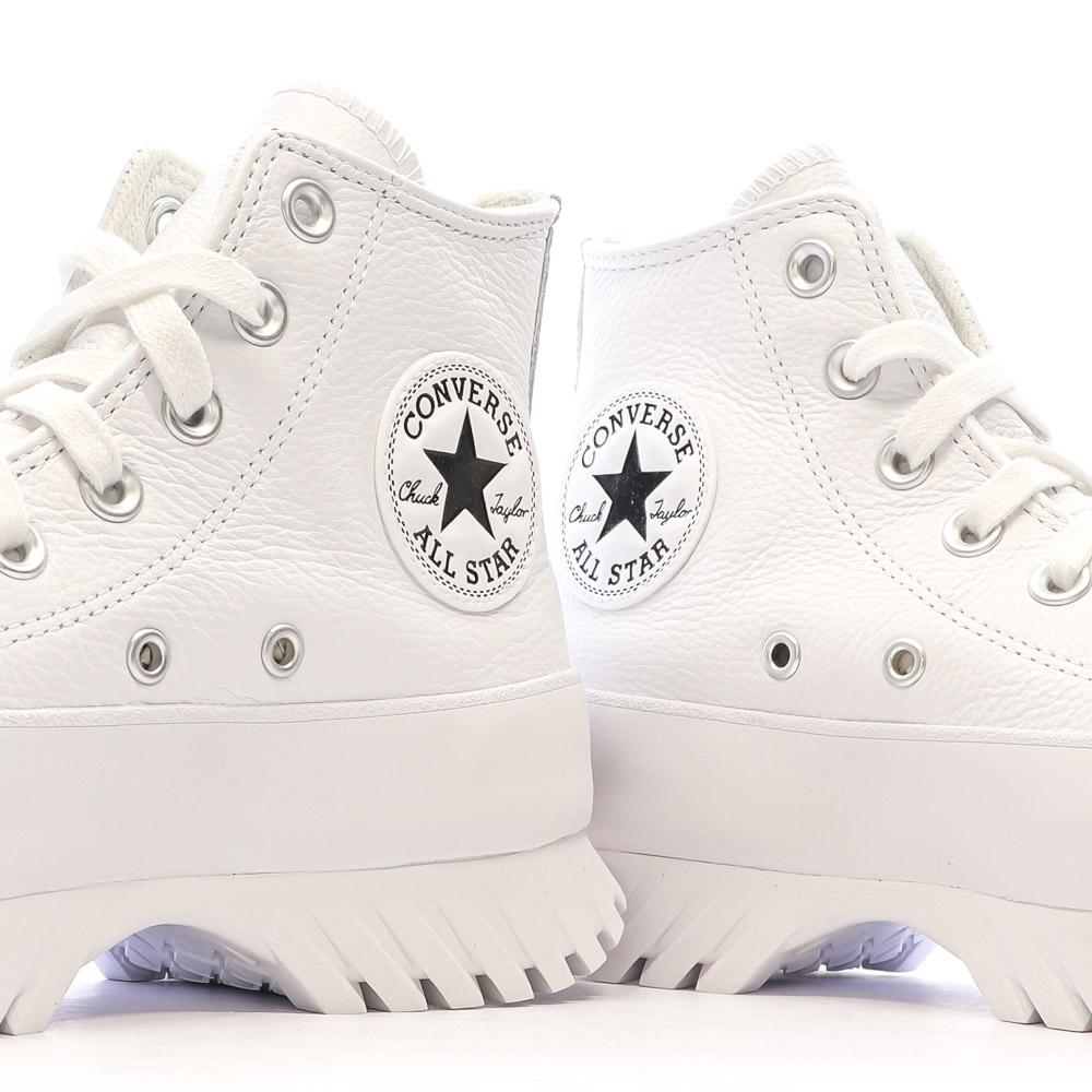 Baskets Blanches Femme Converse All Star Lugged A03705C vue 7